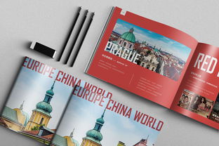 红色商务国外旅游公司画册